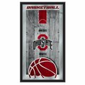 Holland Bar Stool Co Ohio State 15" x 26" Basketball Mirror MBsktOhioSt